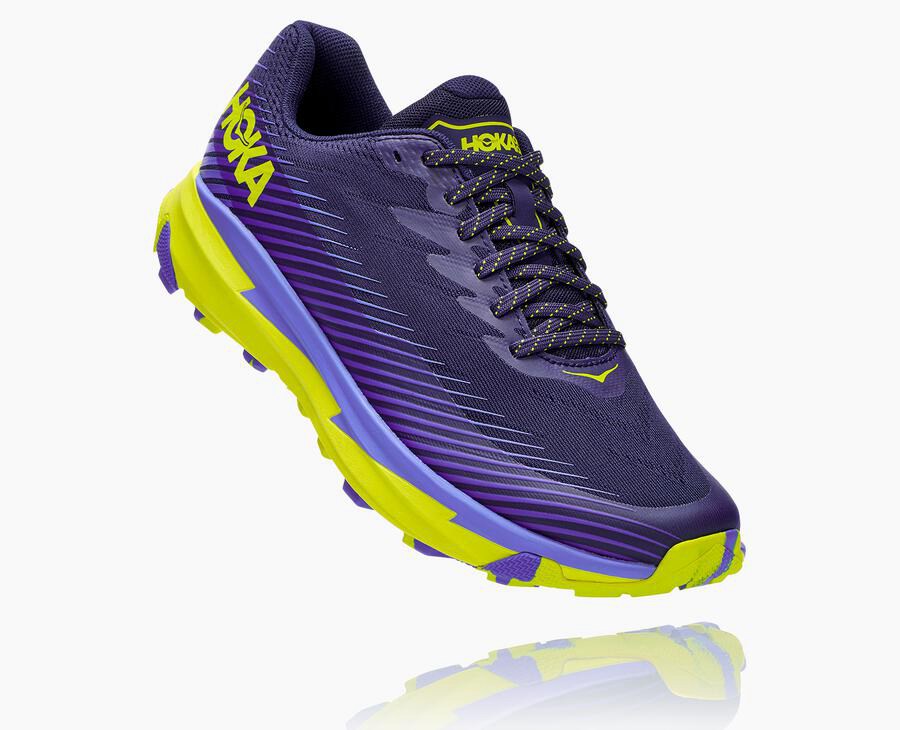 Tenis Hoka One One Trail Hombre Azules/Verdes - Torrent 2 - SHRK16952